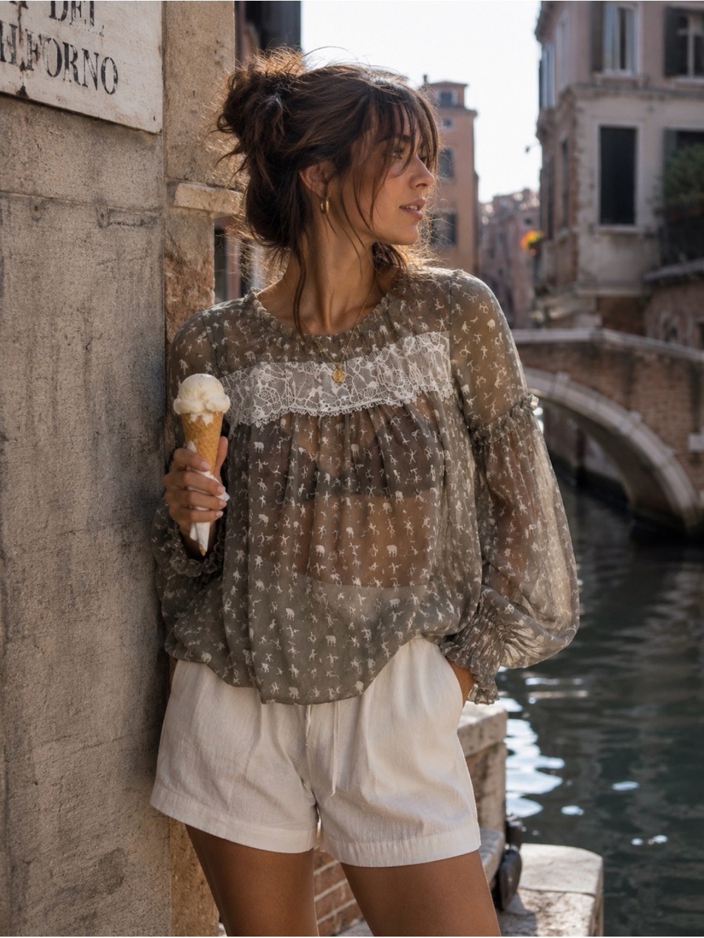 Anthropologie Venetian Boho blouse
